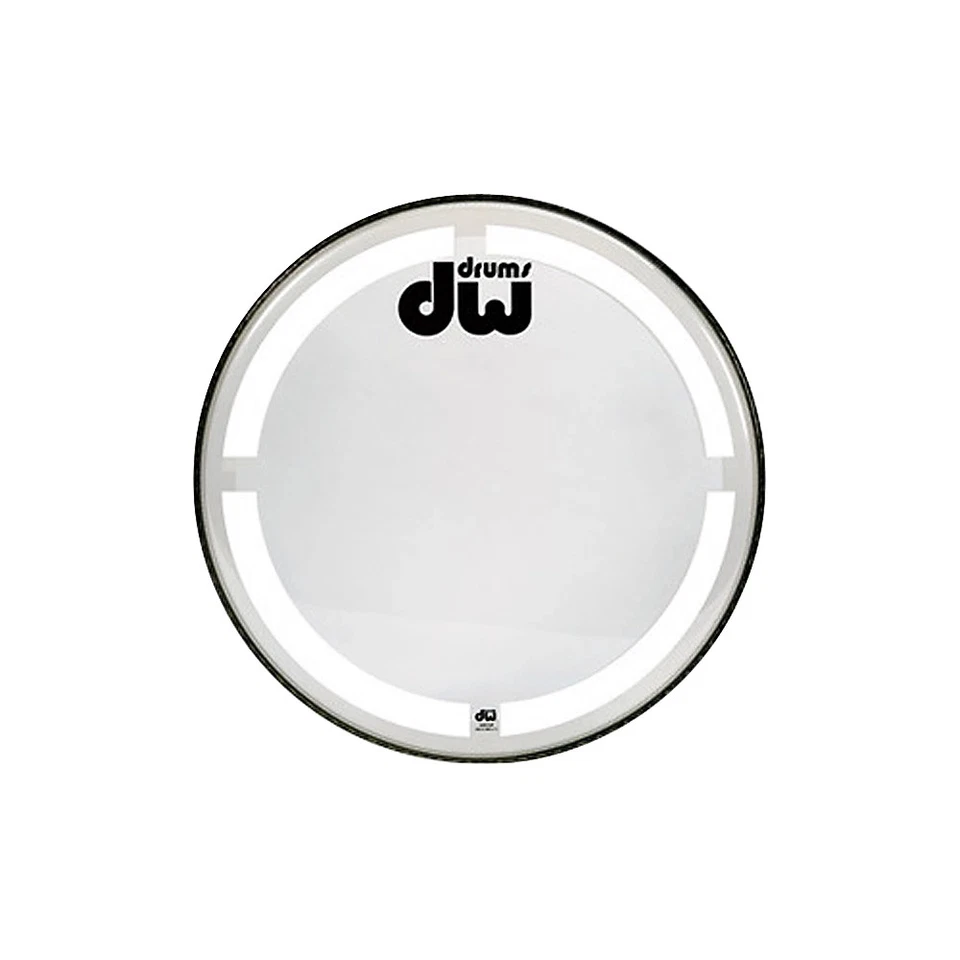 DW DRDHCC22K 22 Inch Coated Clear Bass Drum Head