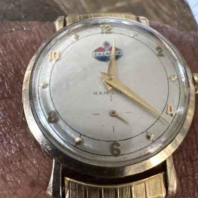 Reloj Pulsera Hamilton 10 Oro Sólido-American Oil 30 años Premio de Servicio Foto 1 de 4