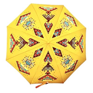 Umbrella Thunderbird Aztec Design Boho Multicolor - Picture 1 of 4