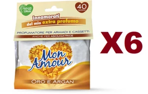 6 PCS FERN MON AMOUR PERFUMER FOR CABINETS AND DRAWERS DRYER GOLD AND ARGAN - Picture 1 of 2