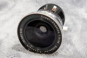 Schneider super angulon 90mm F8 LF lens with Compur shutter, Sinar selected