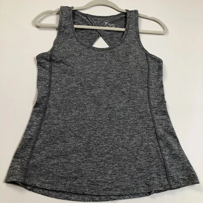 Camiseta sin mangas Old Navy para mujer mediana gris jaspeado cuello redondo sin mangas elástica gimnasio Foto 1 de 4