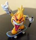 Tech Deck Dudes World Indsutries Flame Boy With Guitar And Magnetic Skateboard