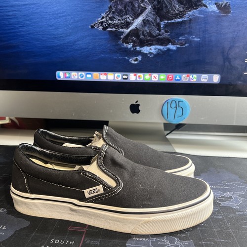 Sneakers VANS Off Canvas nere taglia 6 5 uomo 8 donna mocassini da skate scarpe slip on