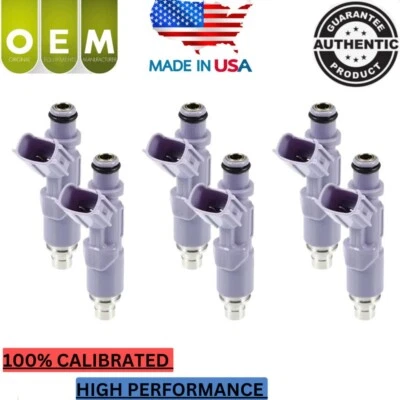 Inyector de combustible Denso OEM 6x para Toyota Tundra 2006 4,0 L V6 #23250-70120 Foto 1 de 4