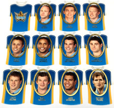 2007 SELECT NRL INVINCIBLE CARD JERSEY DIE CUT PARALLEL TEAM SET(12)-TITANS