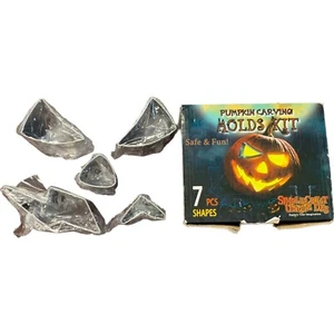 5 Piece Pumpkin Carving Kit Durable Cutter Tools Stainless Steel Molds - Picture 1 of 3