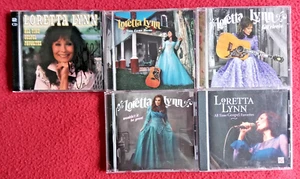 Lot of 5 LORETTA LYNN CDs..All Time Gospel Favorites, Van Lear Rose, Full Circle - Picture 1 of 7