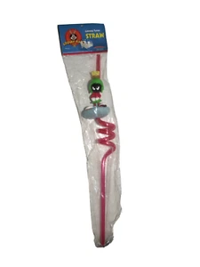 1998 MARVIN THE MARTIAN PVC FIGUR CRAZY STRAW MIB - Bild 1 von 2