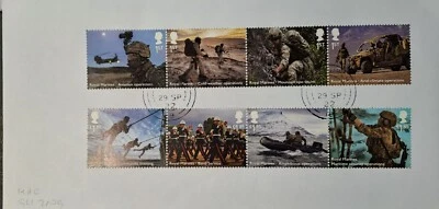 GB 2022 Commemorative Set of very fine used Royal Marines stamps on envelope - Image 1 of 3