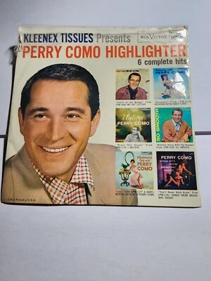 Kleenex Tissues Presents Perry Como Highlighter..RCA # SPD-28 45 RPM VG+ F323 - Image 1 of 4