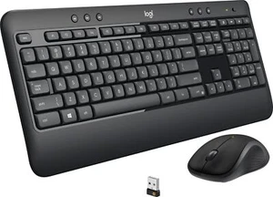 Logitech MK540 Advanced Kabellose Tastatur und Kabellose M310 Maus Kombination - Schwarz - Bild 1 von 9