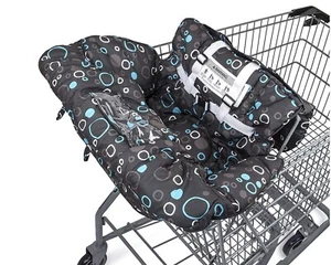 Premium Shopping Cart Cover High Chair Cover Soft Comfort Cushion for Baby Black - Picture 1 of 7