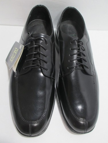 JORDAN Scarpe Oxford Nunn Bush uomo 8 5M nere in pelle verniciata nuove con etichette