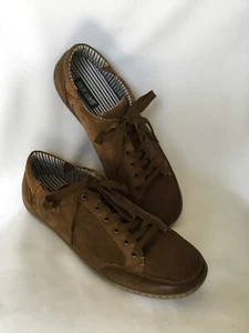 MUK LUKS Men’s Brown Shoes Cow Leather Lace Up Size 13 Two Tone great condition! - Picture 1 of 6