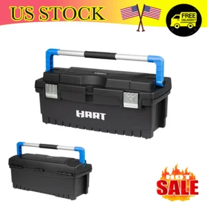 26" Resin Tool Storage Organizer Garage Workshop Removable Utility Tray Toolbox - Picture 1 of 6