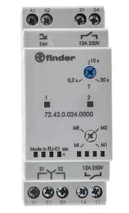 Finder relé de vigilancia 72.42.0.024.0000 - 1 fase, DPST, carril DIN nuevo - Imagen 1 de 23