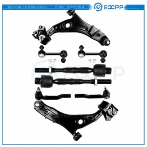 8pcs Fits 2007-14 Ford Edge Lincoln MKX Front Control Arm Tie Rod Ends Sway Bars - Picture 1 of 12