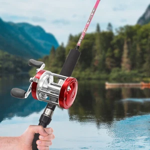 Round Baitcasting Reel, Conventional Reel for Catfish, Baitcasting Fishing Reel - Picture 1 of 14