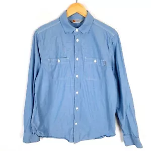 CARHARTT RUGGED Men SHIRT Size M Regular Fit Blue Cotton CLINK SHIRT Woven - Picture 1 of 9