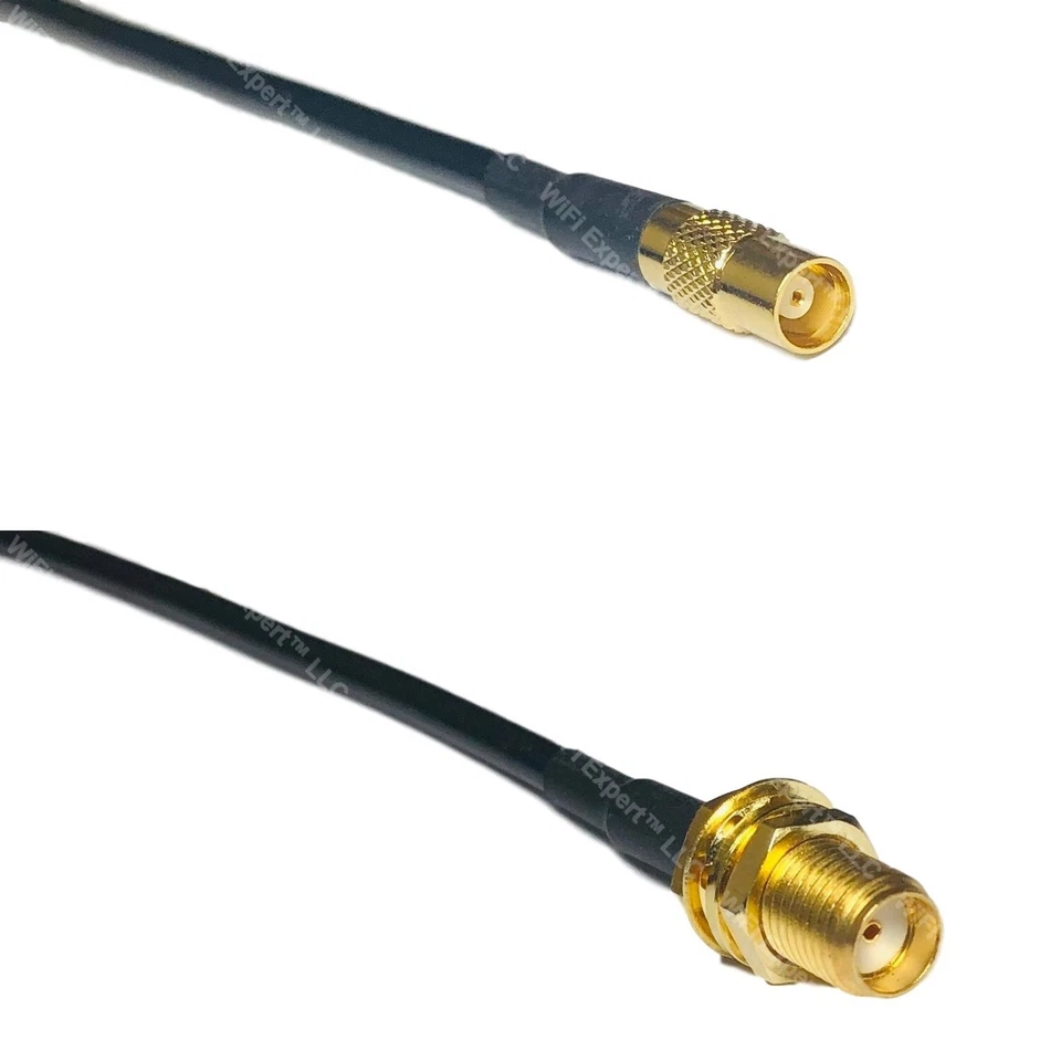 RFC100 MCX FEMALE to SMA FEMALE Coax RF Cable USA-Ship Lot - Image 1 of 1