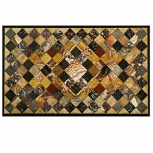 4'x2' black Marble Dining Coffee Corner Center Table Top inlay Mosaic decor k81 - Picture 1 of 3