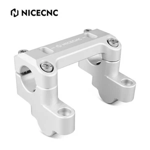 HandleBar Riser Clamp Adapter Sliver For BMW R1200GS 2013-2018 R1250GS 2019-2023 - Picture 1 of 11