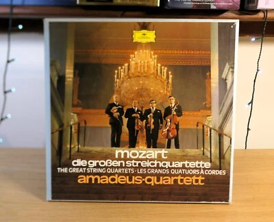 DG 2720 055 Mozart The Great String Quartets Amadeus Quartet 5LP Germany NM - Image 1 of 4