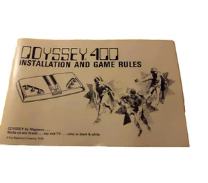 Odyssey 400 Installation Spiel Regelbuch Anleitung 1976 Bedienungsanleitung Magnavox - Bild 1 von 3