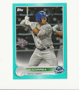 2022 Topps Pro Debut JC Correa Aqua #10/75 Houston Astros #PD-66