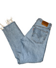 Womens Ankle Cropped Levis Premium Jeans 25X28 Capri Classic Denim Wash