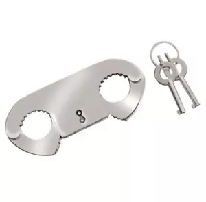 Professional Thumbcuffs with 2 Keys Nickel Finish Secure Fastening & Release - Picture 1 of 1