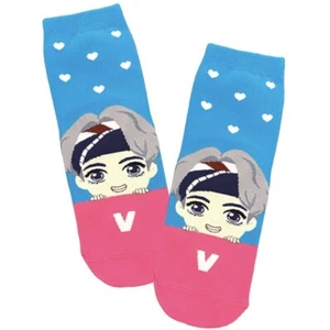 Calcetines BTS TinyTAN KPOP Mercancía Mercancía Licencia Oficial - Versión MIC Drop (V) - Imagen 1 de 2