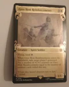Grey Host Reinforcements Scrolls FOIL NM/M LOTR Lord of the Rings Commander MTG - Picture 1 of 2