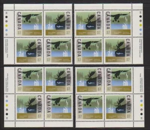1988 Canada SC# 1205a - Wildlife Conservation Set of  4 Plate Blocks M-NH # 3193 - Picture 1 of 1