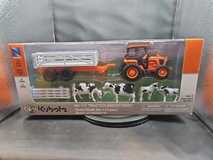 Kubota M5-111 Toy Tractor Assortment 1:32 Scale 10 Pieces Set Ages 3+ New In Box - Picture 1 of 6
