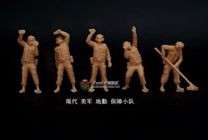 1/72 Resin US Ground Crew5 figures kit  Unpainted - Picture 1 of 2