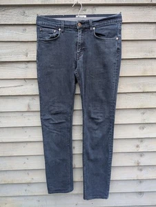 Acne Studios Ace Mens W32 L32 Blue/Black Jeans Slim Fit Made in Italy - Picture 1 of 15