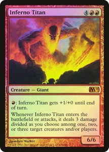 MTG FOIL Inferno Titan  - Magic 2011 #146 - Picture 1 of 1