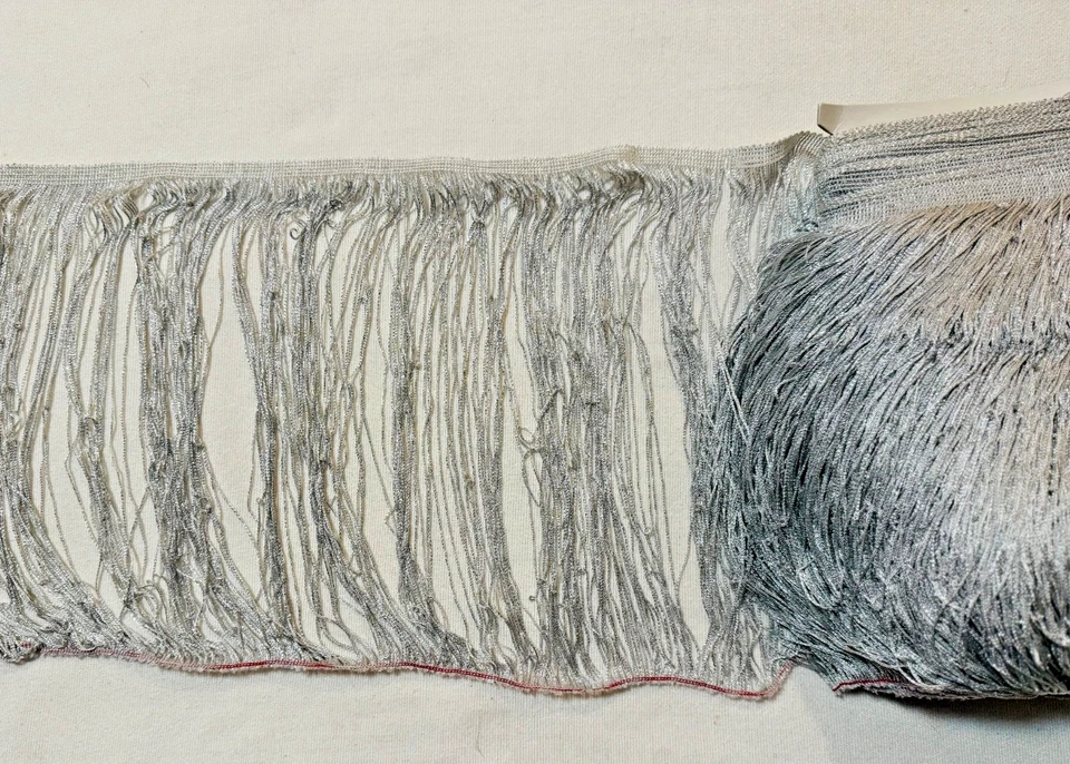 15 Yardas 12" (30 cm) DECORATIVO FLECOS PLATEADOS METALIZADOS para Disfraces Ropa, etc. Foto 1 de 4