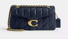 Coach 2172 Signature Blue Canvas Leather Suede Hobo Shoulder Bag