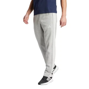 adidas Essentials 3-Streifen Open Hem Fleece Herren Hose grau ij8887-grey - Bild 1 von 5