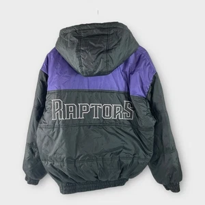 Vintage Toronto Raptors Pull Over 1/2 Zip Jacket Fan Sportswear Mens Size Medium - Picture 1 of 7
