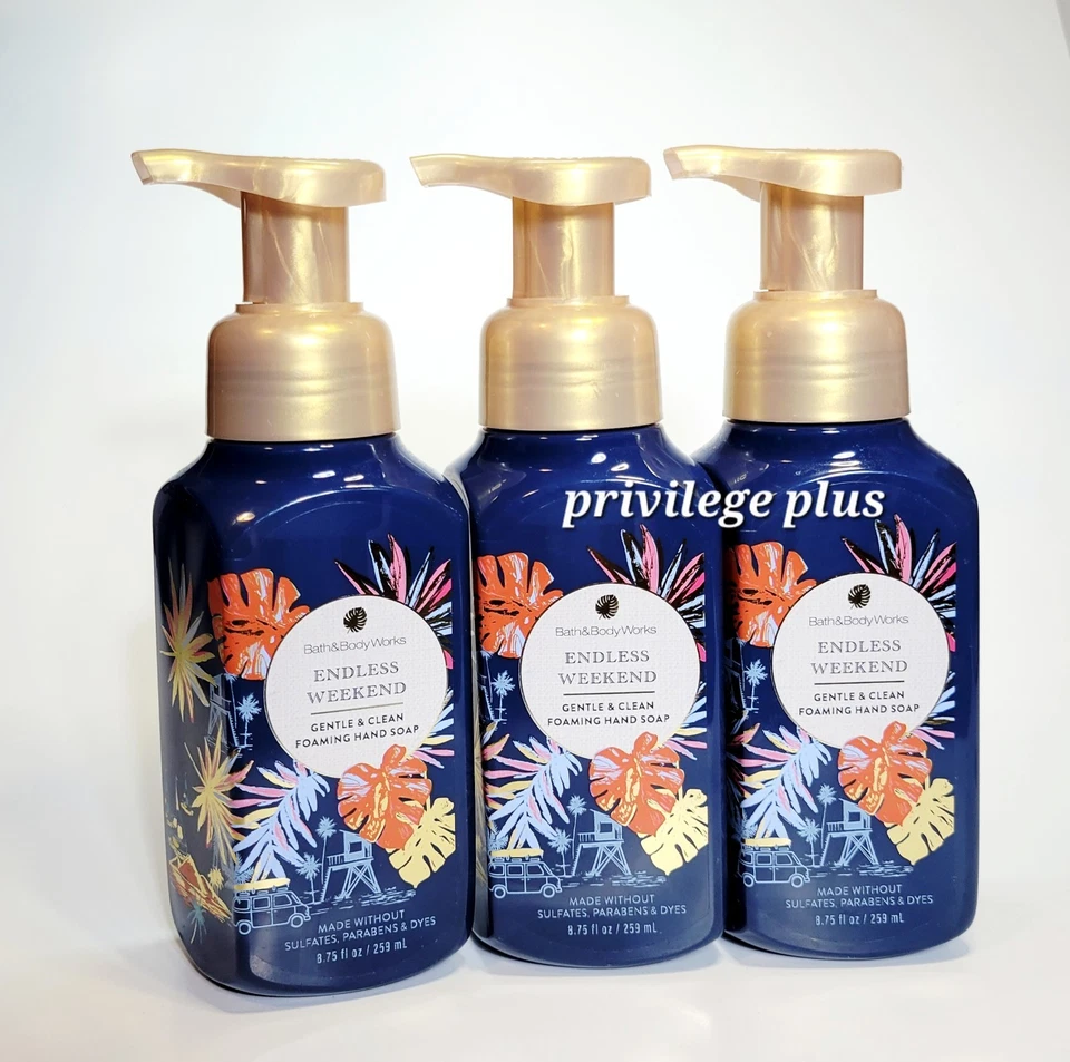 BATH & BODY WORKS Endless Weekend GENTLE & CLEAN FOAMING HAND SOAP (Pack 3) - Image 1 of 1