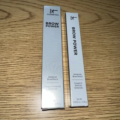 IT COSMETICS BROW POWER UNIVERSAL AUBURN EYEBROW PENCIL (Full Size 0.0056oz) X 2 - Image 1 of 4