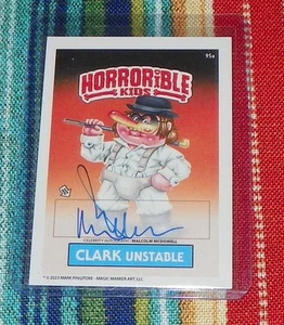 Horrorible Kids Malcolm McDowell A Clockwork Orange Signed Card Auto 95a - Picture 1 of 2
