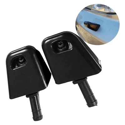 OEM Style Pair Front Headlight Washer Jet Nozzles Kit for Nissan XTrail T31 - Image 1 of 4