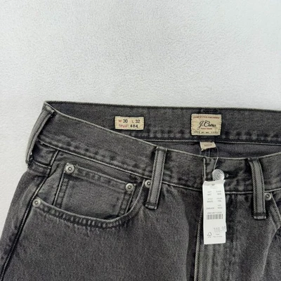 J Crew Jeans Men's 30x32 Black Wash Denim 484 Slim Fit Cotton 5 Pockets NEW - Image 1 of 4