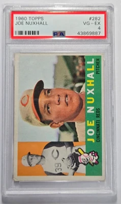 Joe Nuxhall 1960 Topps #282 PSA en muy buena condición-ex 4 Foto 1 de 2