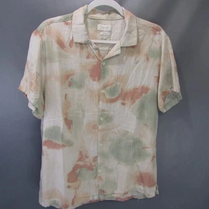 Porter & Ash Linen Blend Shirt Men's Size L Short Sleeve Button Up Casual Top - Picture 1 of 7